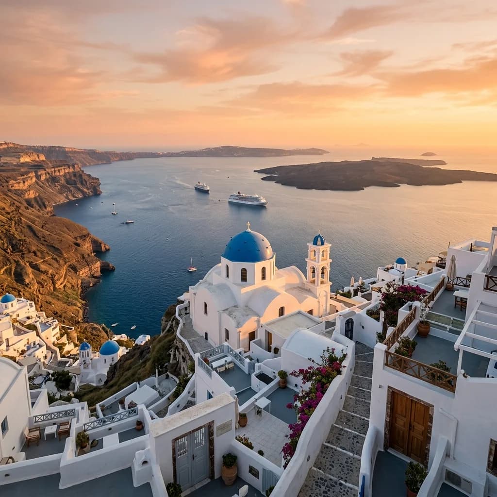 Santorini background